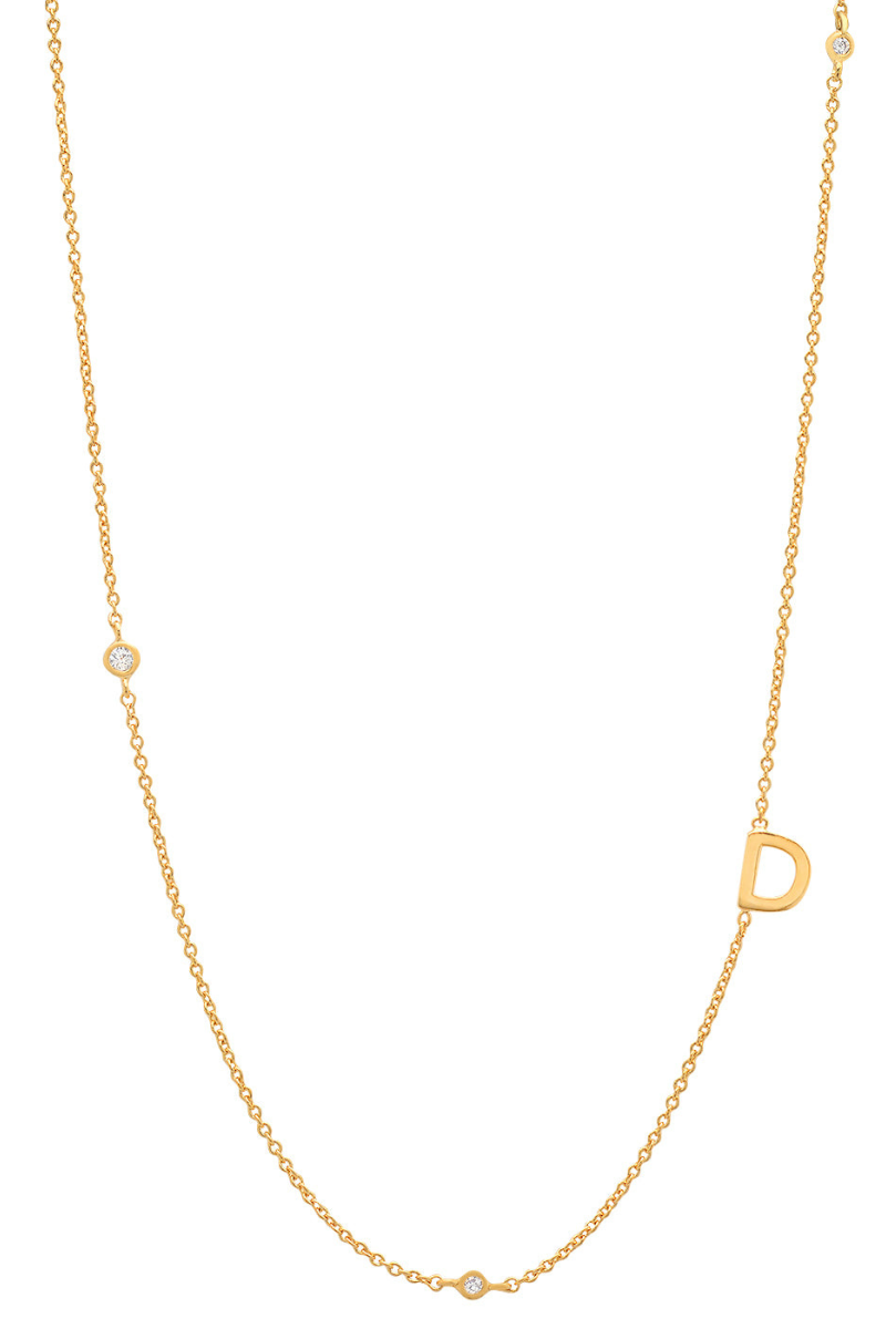 Simple Chain Initial Necklace