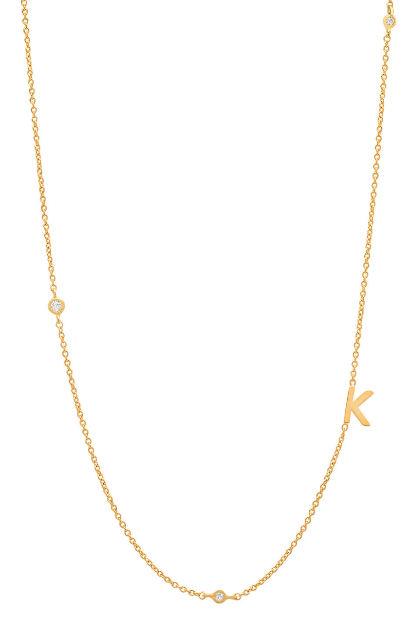 Simple Chain Initial Necklace