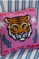 Needlepoint Holiday Pillow