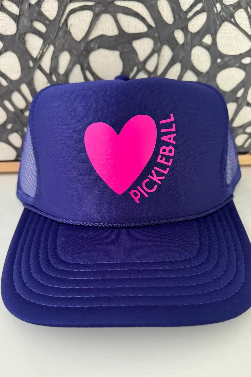 Pickleball Heart Trucker Hat